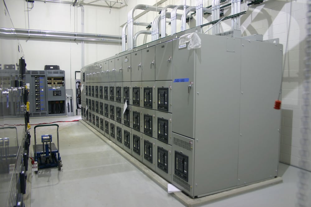 lineup view of electrical panels