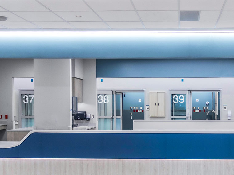 Interior of a modern healthcare facility
