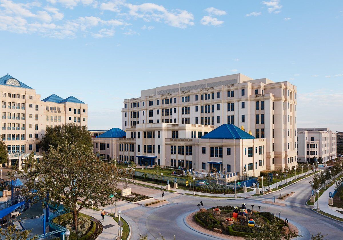 overhead view of the Cook Childrens South Tower