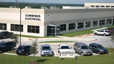 aerial view of the Cummings Electrical HQ in Fort Worth