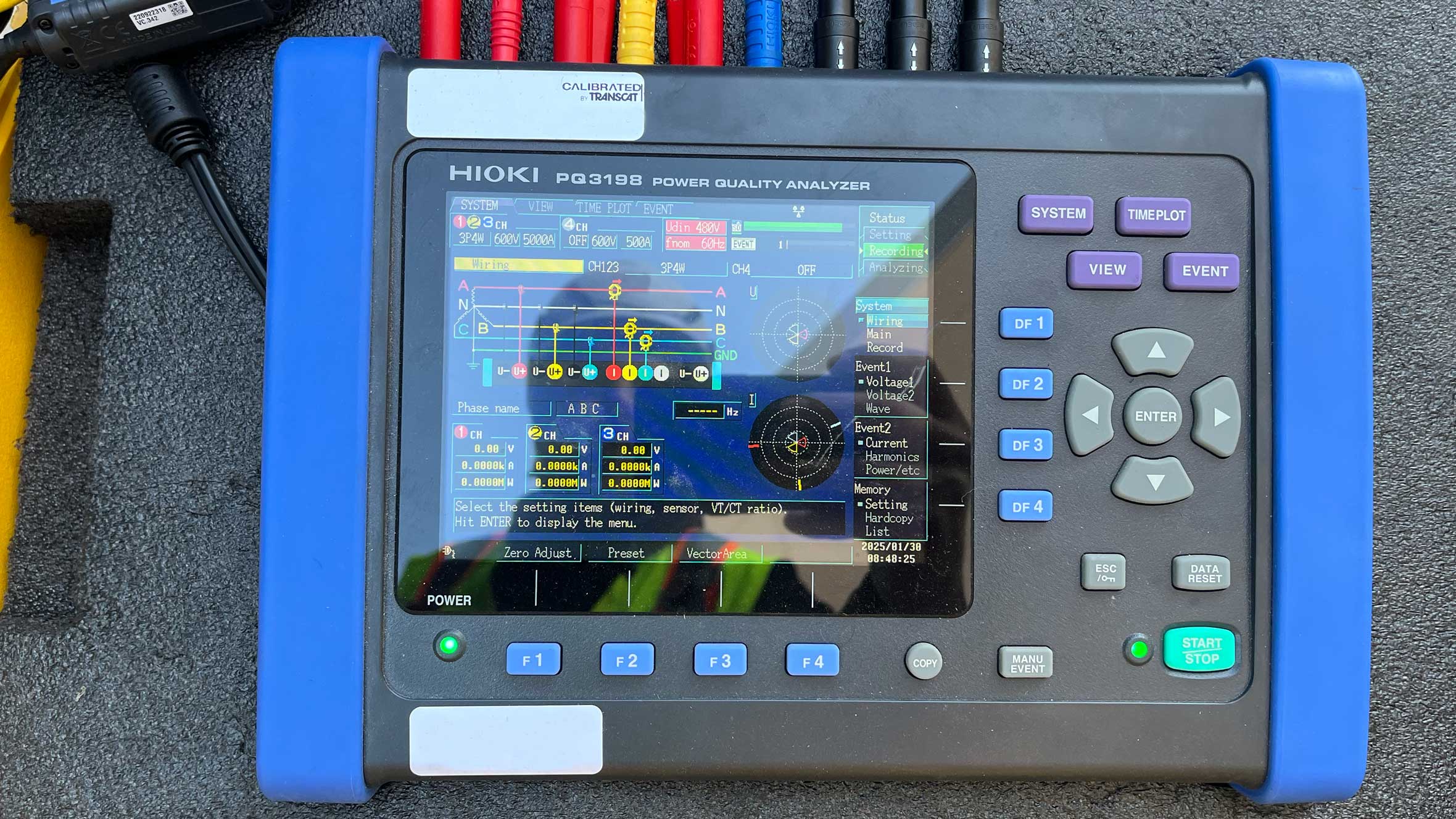 view of a power quality analyzer